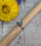 Sterling Silver Colourful Surfite Ring - UK Size P - JBJ9011