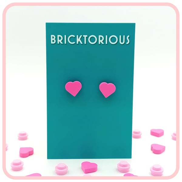 Lego Heart Earrings