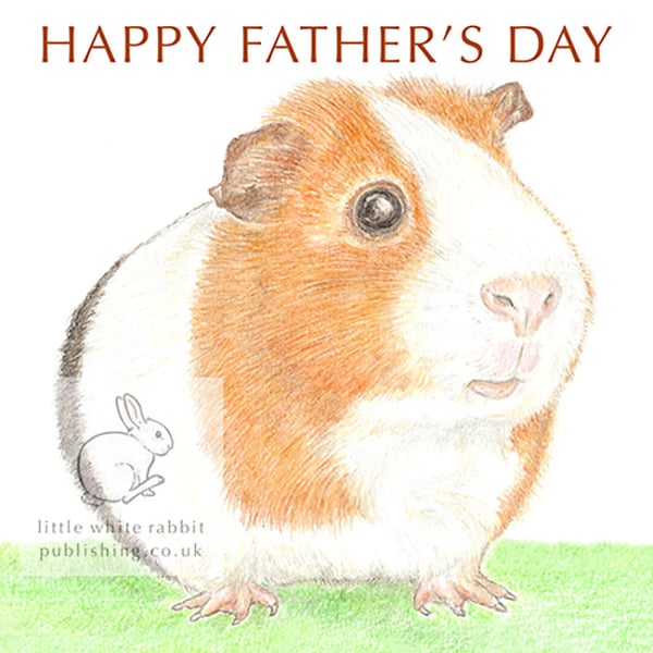 Gilbert the Guinea Pig - Father's Day Card