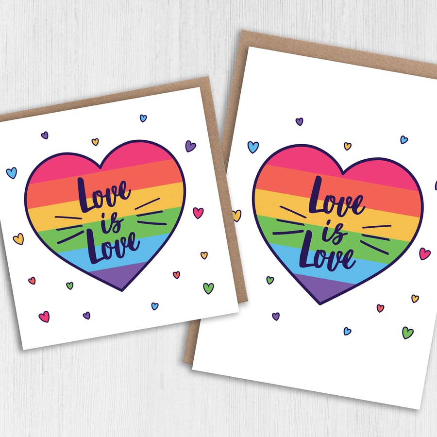 LGBTQ card: Love is love