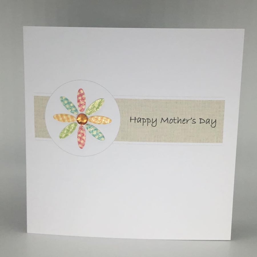 Gingham Mother’s Day card 
