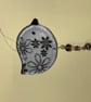 Handmade Fused Glass Beaded Hanging Bird Decoration - Image 6