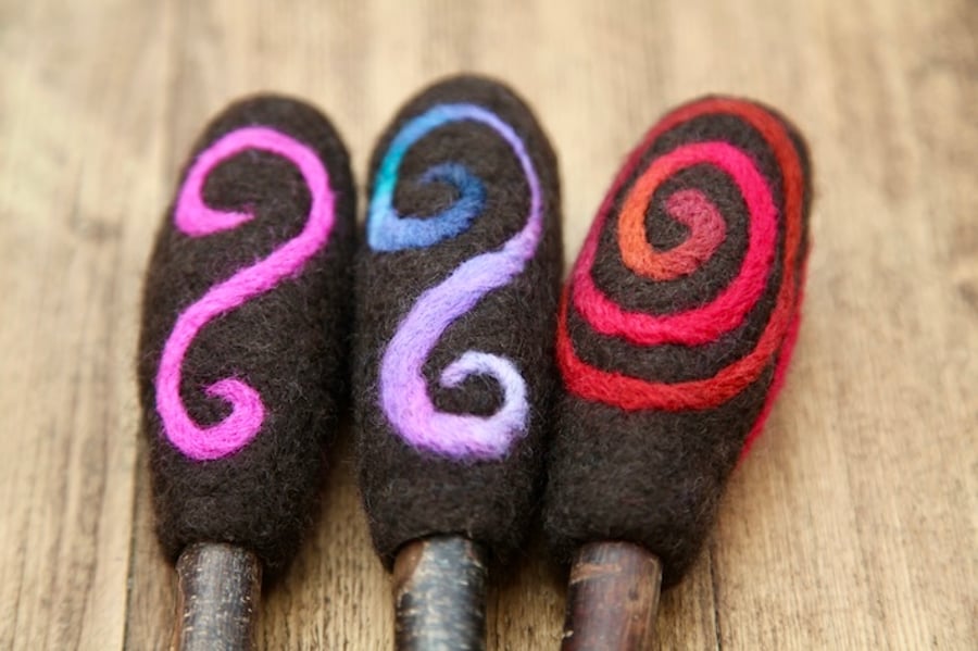 Hand made Felted Drum Beater 