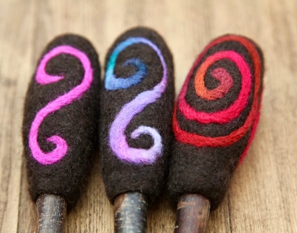 Hand made Felted Drum Beater 