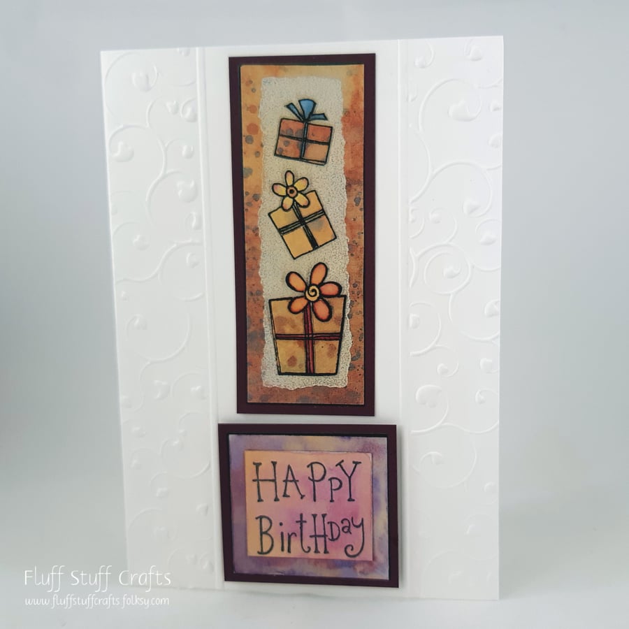 Handmade birthday card - birthday gifts
