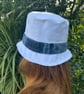 White denim bucket hat - upcycled  - Image 3