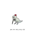 you are very very old - dinosaur - handmade card