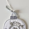 Special Order for A. Marks - Engagement Bauble - Hanging Decorations