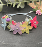 Pretty vintage Lucite floral beaded bracelet, mothers day gift, beaded jewellery - Image 5