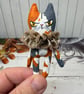 Hand Painted Miniature Cat Art Doll in Calico - Image 9