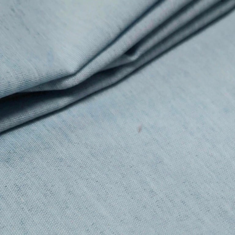 1 Metre Pale Blue Chambray Style Fabric 150cm Wide 120gsm