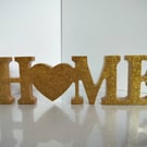 Resin Poured HOME Sign