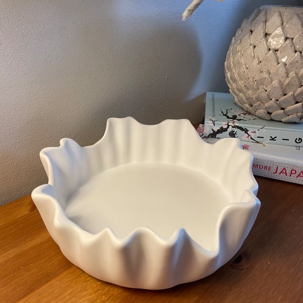 Handmade irregular ragged edge bowl 20cm