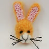 Reserved for Leah - Crochet 'Hoppy Easter' Brooch - Alternative to a Card