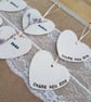 Personalised Bridesmaid Maid of Honour Friend Ceramic Heart - Image 4