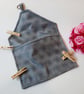 Blue and silver dot clip on peg bag - Image 8