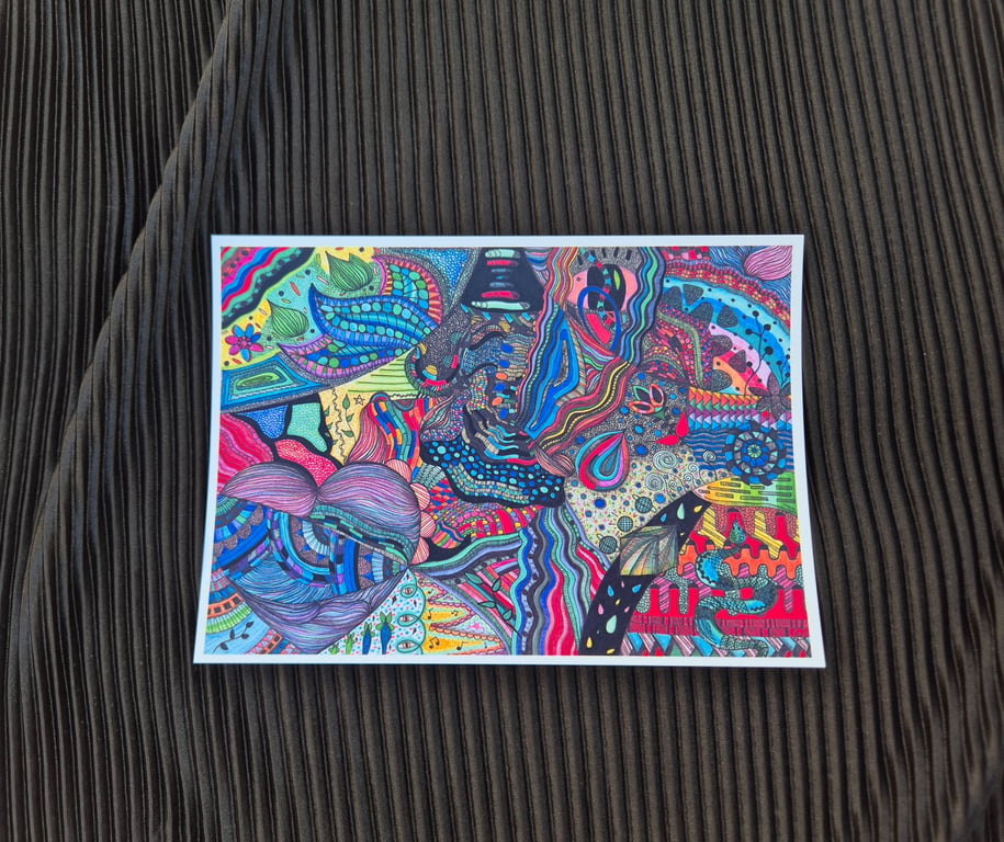 5X7 Print - Out Of This World Unframed Abstract Art