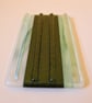 Large green fused glass soap dish - Image 3