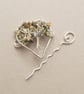 Aventurine Tree of Life Shawl Pin Silver Plated Heart Tree of Life ...
