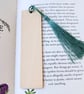 Pressed Foliage Wooden Bookmark, Real Leaves - Image 6