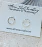 Tiny Textured Circle Studs  - Image 1