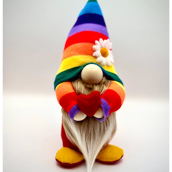 Handmade Mini Rainbow Gnome, Nordic, Gonk, Swedish Tomte