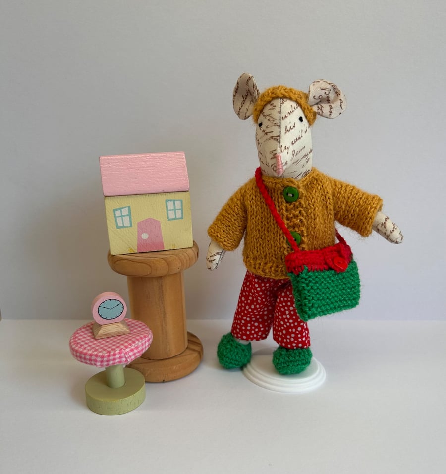 Handmade Little Fabric Mouse 