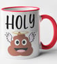 Holy (poo emoji)  Mug Funny Novelty Poo Emoji Birthday Christmas Gift - Image 4