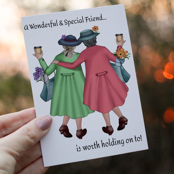 Special Friend Birthday Card, Friend Card, Card for Wonderful Friend