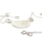 handmade sterling silver semi circle pendant - Image 2