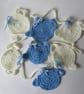Tea pot cosy bunting - blue and white - Image 4
