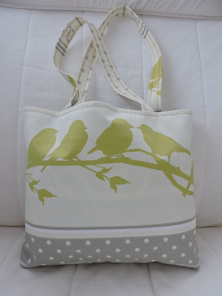 Tote Bag, Shopping Bag, Craft Bag, Little Birds