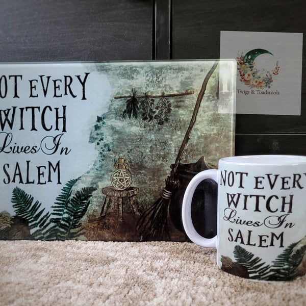 Salem chopping board and mug gift set 