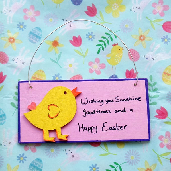 Easter plaque - Happy Easter