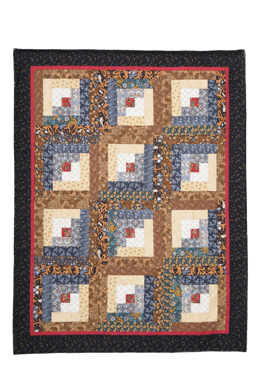'Keep the Home Fires Burning' Patchwork Quilt Throw
