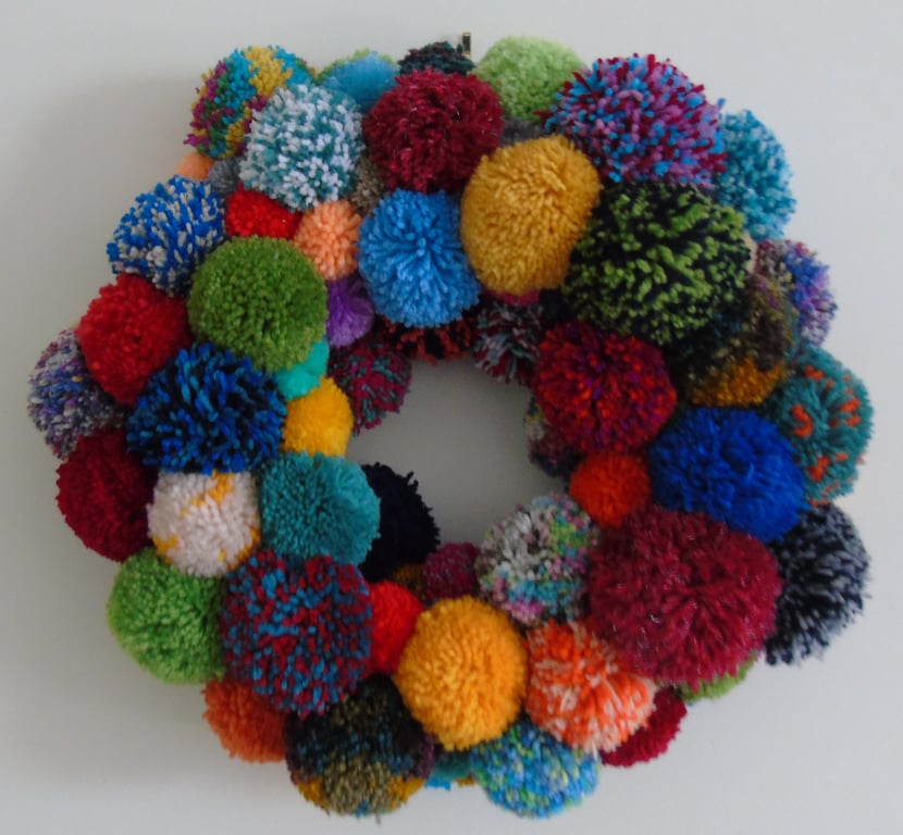 Pom Pom Wreath - Perfectly Imperfect