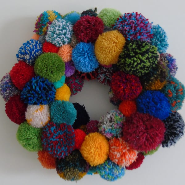 Pom Pom Wreath - Perfectly Imperfect