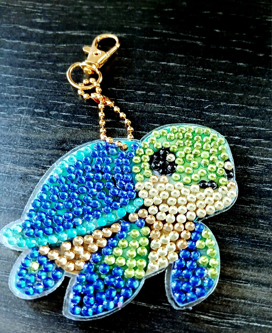 Turtle keychains to attach to bag or mobile phone case