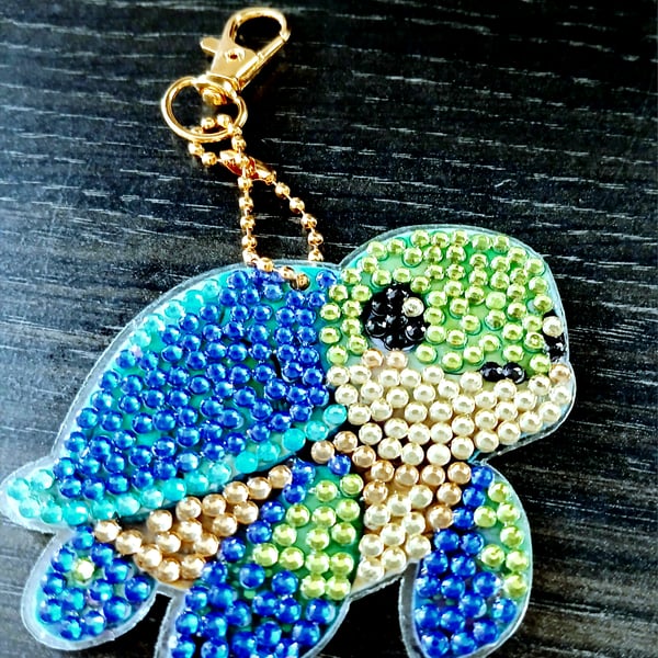 Turtle keychains to attach to bag or mobile phone case