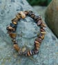 Tiger's Eye Gemstone Chip Bracelet - Handmade Natural Stone Bracelet - Image 2