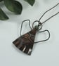 Copper Angel Decoration with African Turquoise Gemstone - Image 7