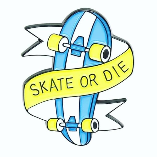 Skateboard Design Pin Badge Wonderful Gift for Any Skater or skaterboy skate Ent