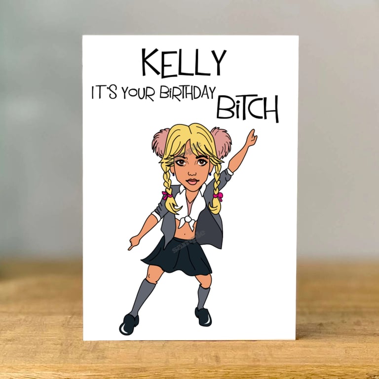 Personalised Britney Birthday Card, Inspired Greeting Card, dad, mum, sister,