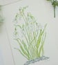 Snowdrop hand-painted original watercolour painting  - Image 4
