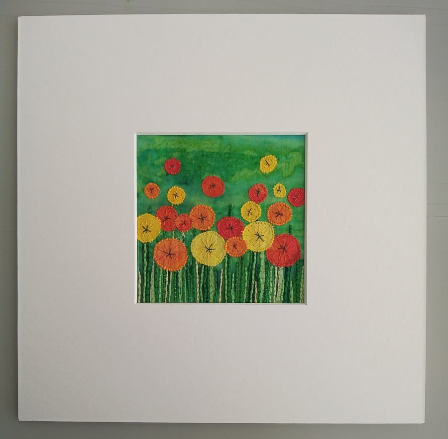 Textile Art - Little Flowers