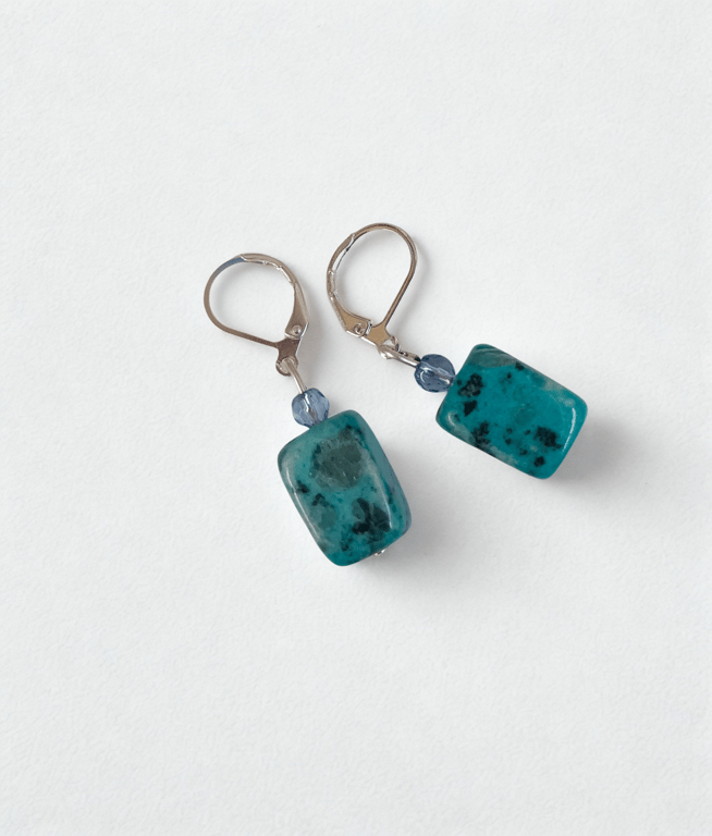 Blue Choc Blok Earrings