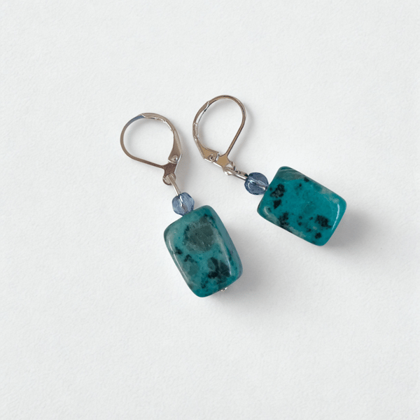 Blue Choc Blok Earrings