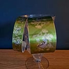 Goldcrest in Pine Wide Aluminium Cuff