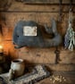 Prim whale wall hanging