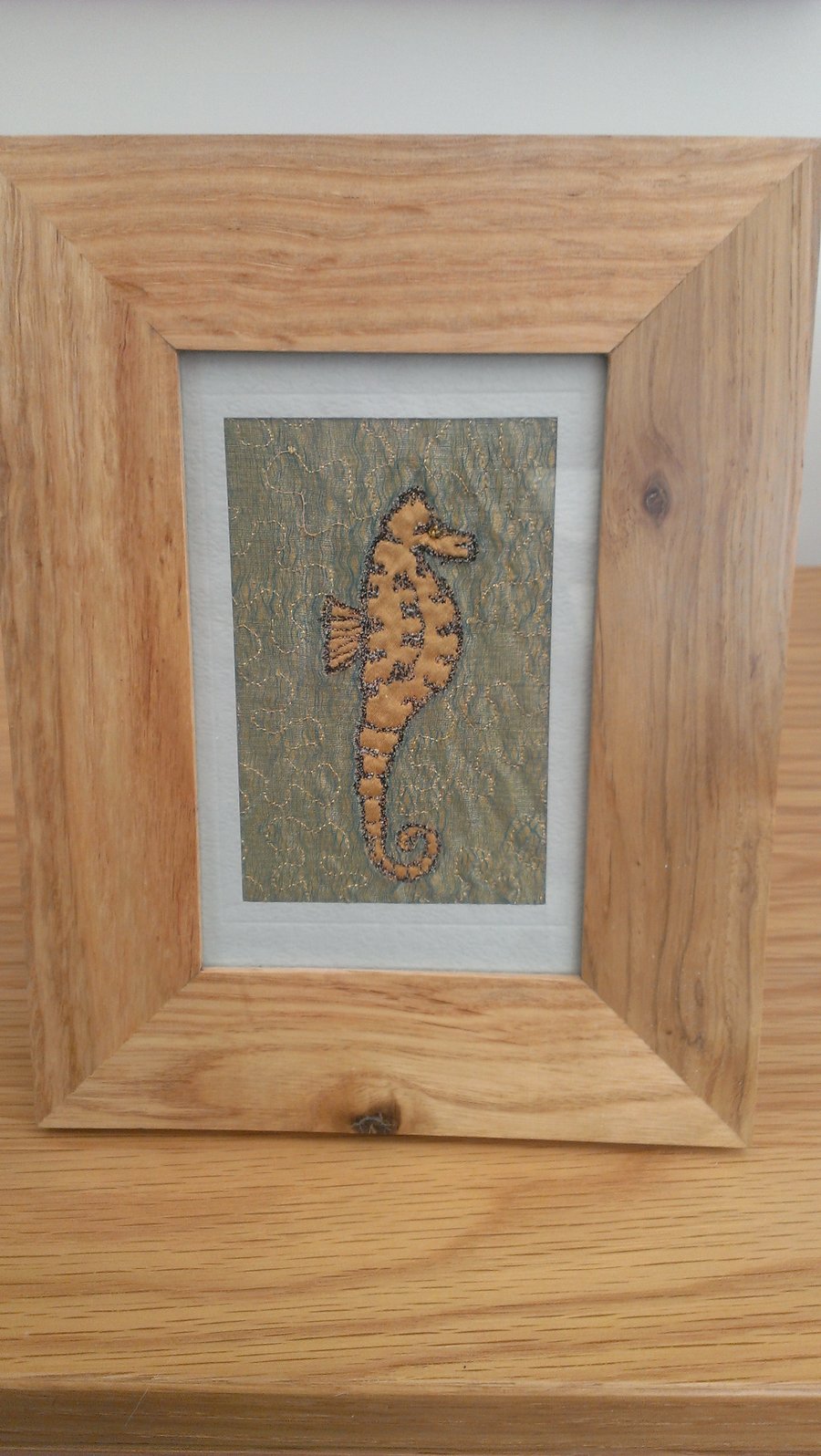 Seahorse Machine Embroidered Picture